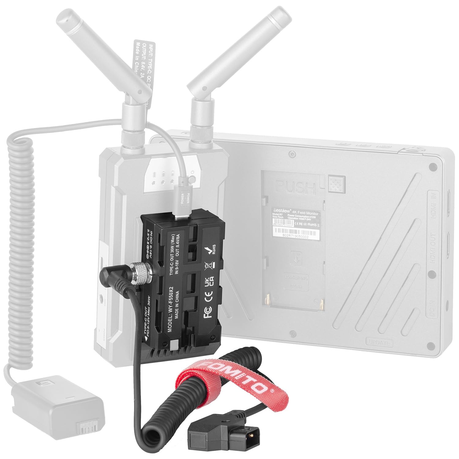 Amazon | FOMITO NP-Fダミーバッテリー ダブル出力ポート type−c