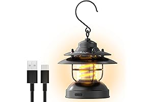 PINSAI Vintage LED Camping Lantern: Illuminate Your Outdoor Adventures