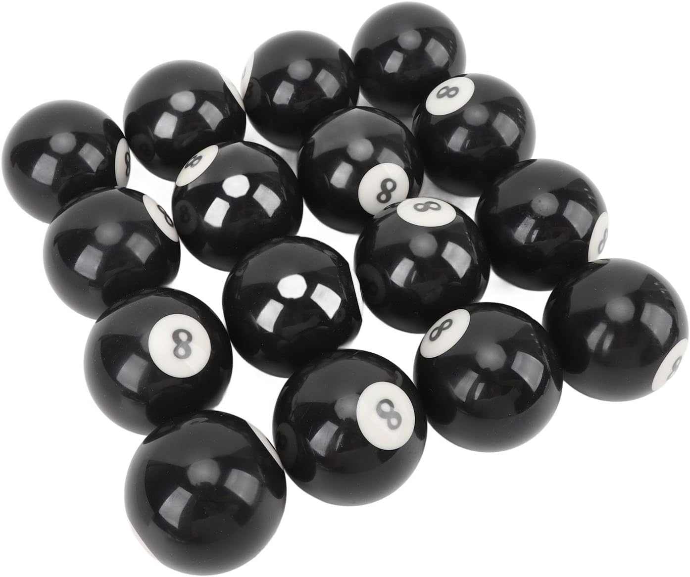 Resin Pool Eight Ball, Premium Quality, Roundness, Long Lasting, for Billiard Room