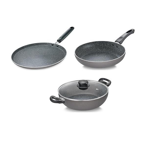 Buy Prestige Omega Vista Dusty Plum Granite Aluminium NonStick