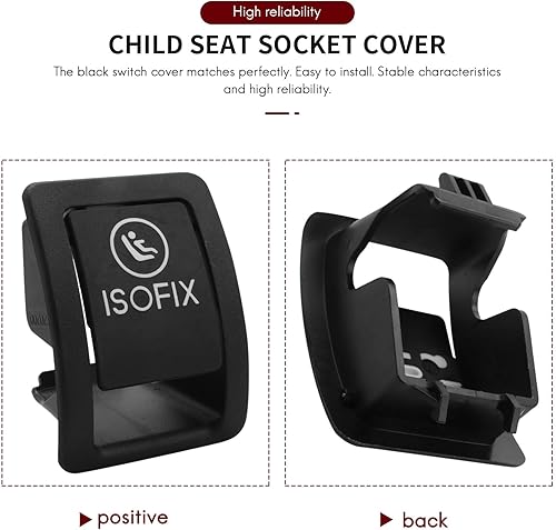Miniatura 7 de Para Mercedes W205 Coche Trasero Niño ISOFIX Interruptor Asiento Cubierta de Seguridad Para Benz Clase C W205 C300 C350 C200 C180 2015-2021