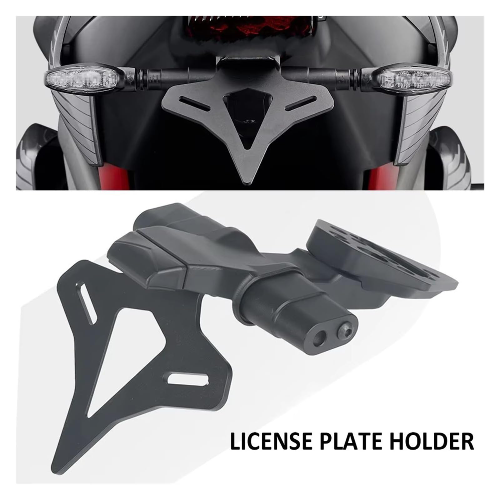 Moto Supporto Targa Per Street 765RS 765R 765 RS R Moto Posteriore Coda Corta Stock Tidy Porta Targa Contropunta Staffa Kit