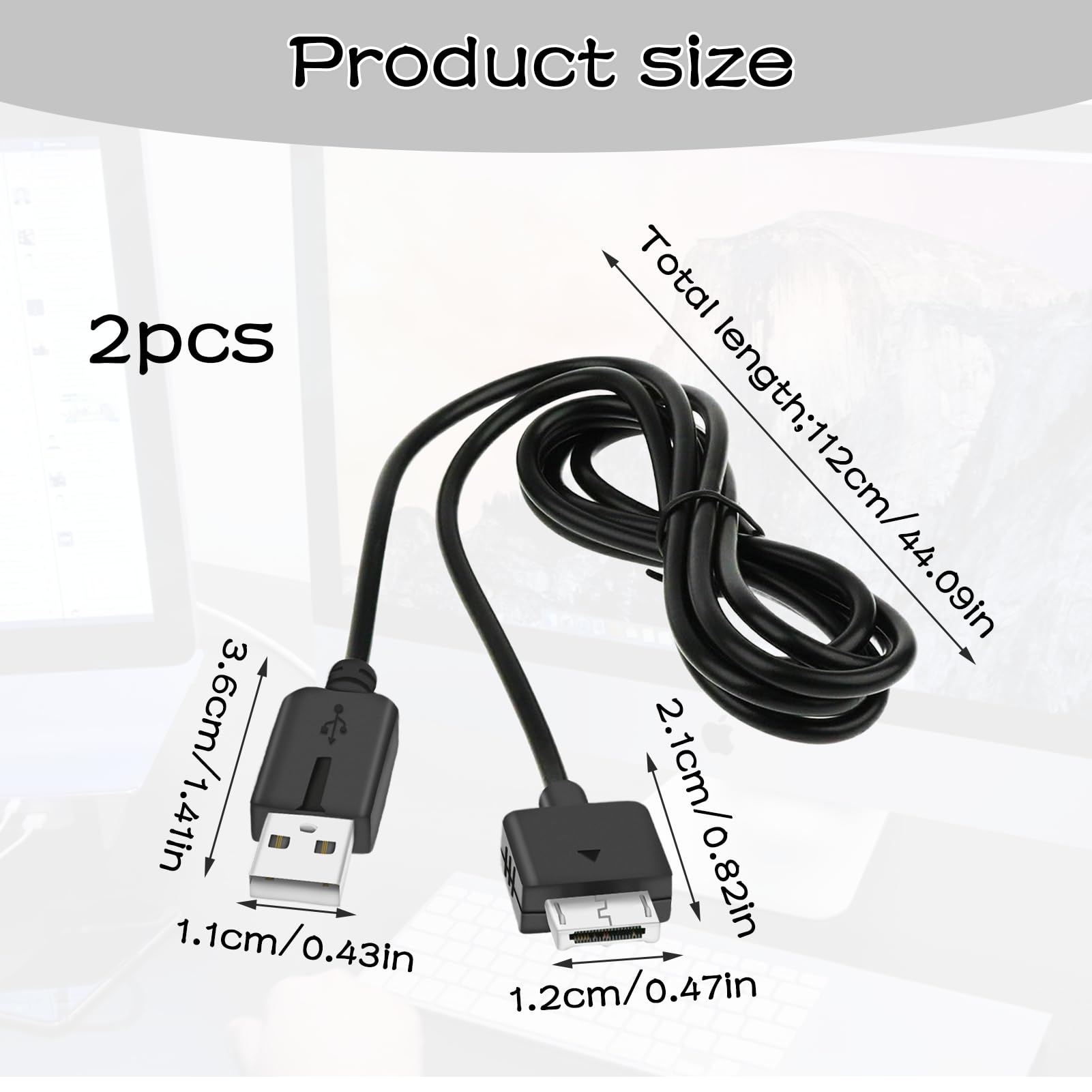 Manette Ps3 Sans Fil Câble USB Données Et Charge Pour Sony PS Vita - Marque SATKIT - Neuf Sous Blister - Référence EAN Fournie Accessoire PS Vita Neuf
