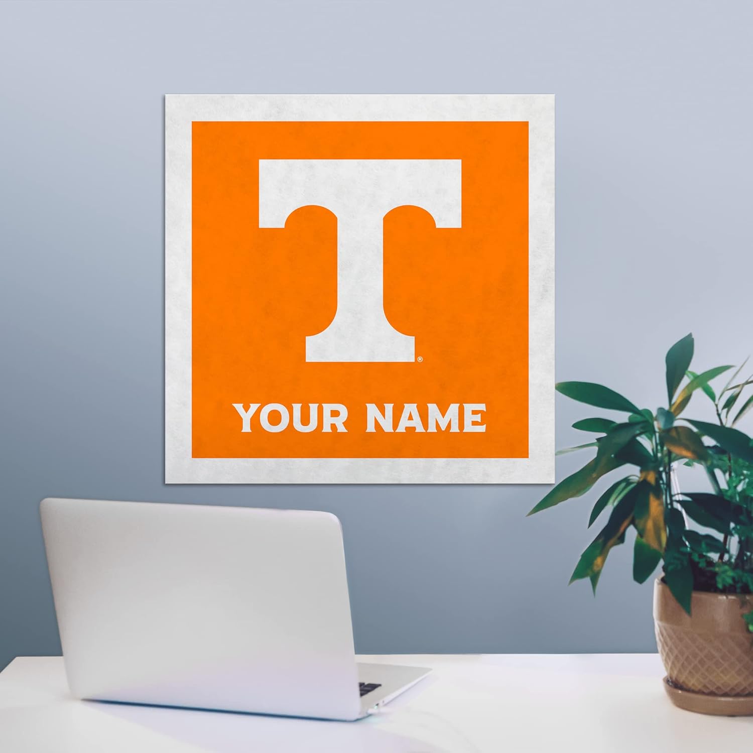 Rico Industries NCAA Tennessee Volunteers Personalized 23" Felt Wall Banner - Sports Decor for Man Cave, Game Room, Office & Bedroom - Long-Lasting, Customizable Wall Decorations - Made in The USA