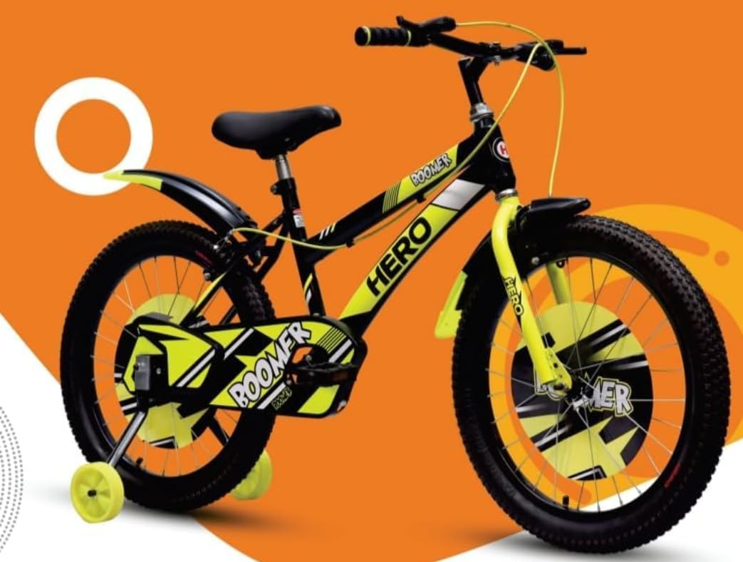 Hero Boomer Sports Kids Cycle in 16t Wheel Size in Black Colour for Age Group 4 to 7 Years-image-7