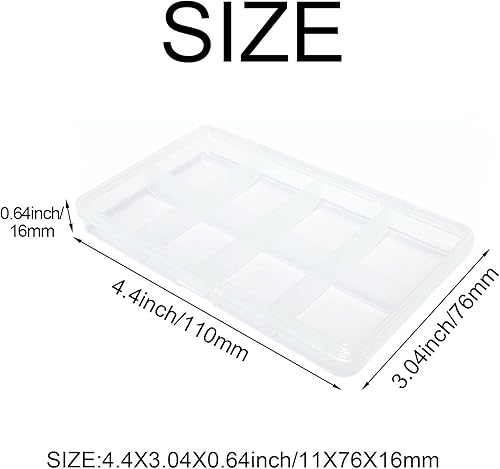 Miniatura 7 de Aventik 2 cajas de aparejos de pesca, cajas de plástico para aparejos de pesca, caja organizadora de almacenamiento (caja de aparejos de gancho 9C)