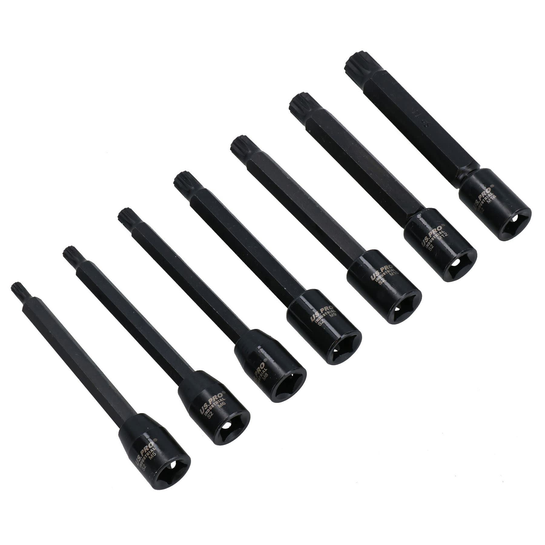 Douilles à choc mâles pour réparer votre moteur, kit 3/8 extra long M5 à M14