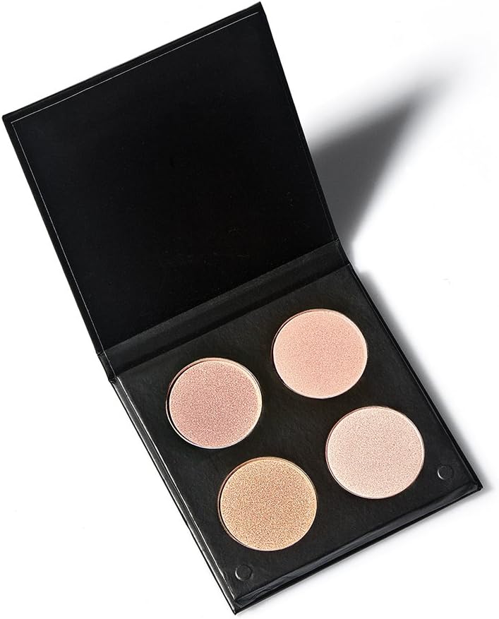 Loose Powder Foundation with Premium Face Powder - Premium Highlighting and Contour Palette with Pigmented Face Powder (Color 2#)