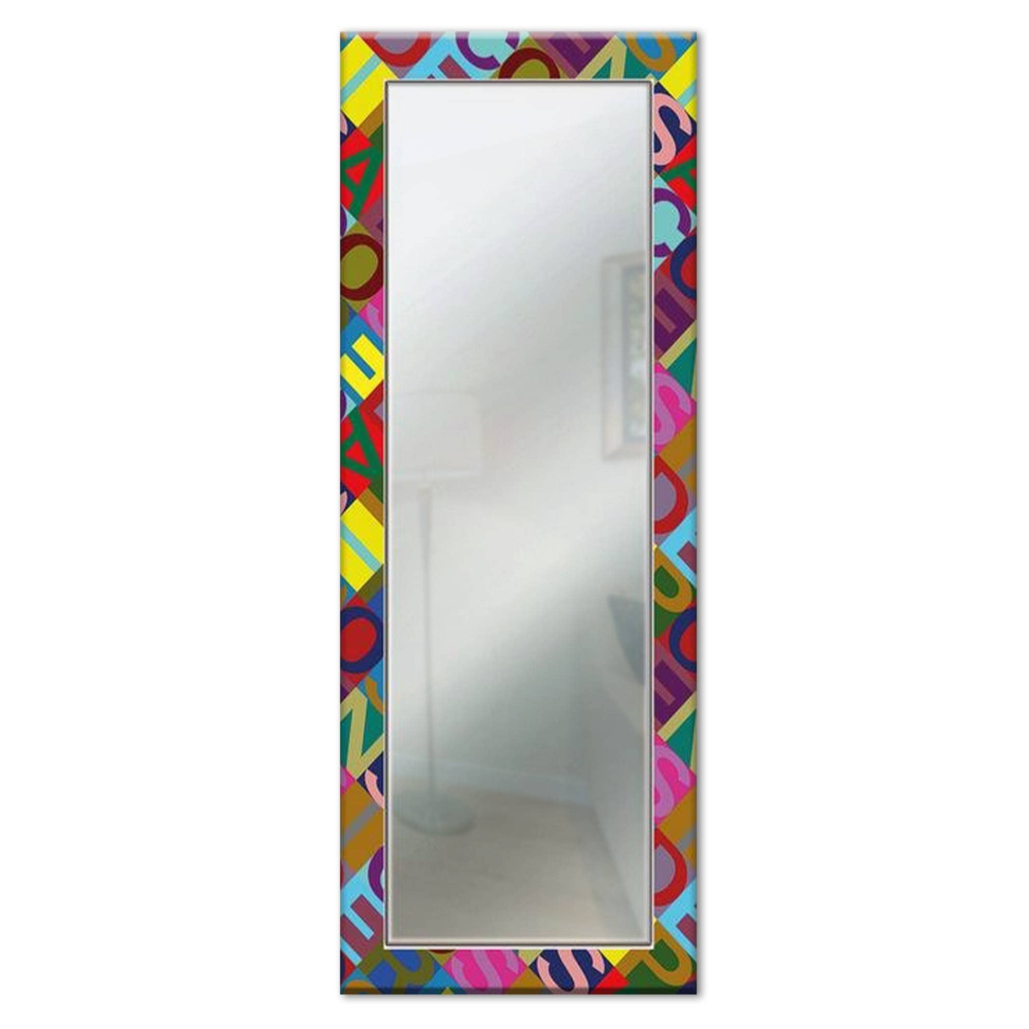 Lupia Specchio Da Parete Lungo Voyager Color 44x127 Cm | Cornice In Legno Design Moderno | Per Soggiorno, Camera, Ingresso