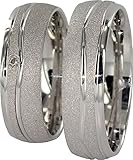 KOMFORTABEL - Unsere bombierten Hochzeitsringe aus 925 Silber lassen sich dank abgerundeter Innenseiten sehr angenehm tragen - sie sind besonders geeignet für jeden, der bisher kein Ringträger war