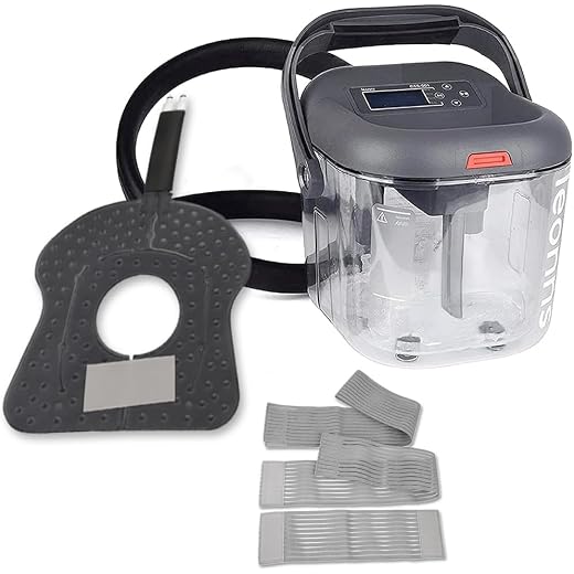 LEONNS Cold Therapy Machine w/Universal Flexible Pad | Ice Cryotherapy System for Knee, Shoulder, Back, Hip and More (Universal + Knee Pad)