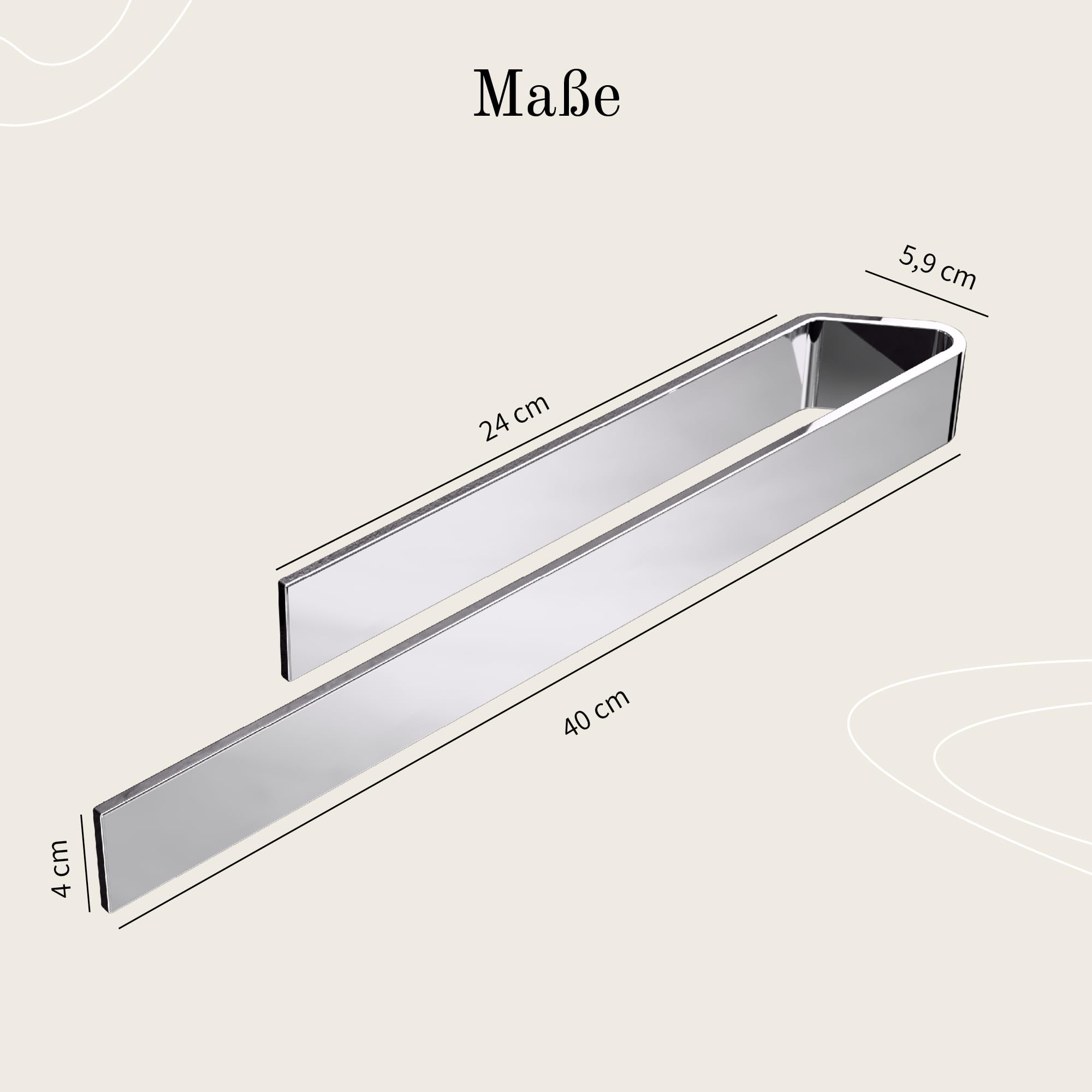 Designfabrik Hamburg | Handdoekhouder zonder te boren| Handdoekhouder voor lijmen voor badkamer & keuken