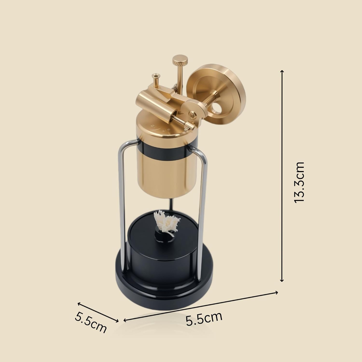 Steam Engine - Model Engine Kit for Adults, Mini Engine Model That Runs, Full Metal Engine Kit with Boiler and Flywheel, Physics Science Swing Steam Engine