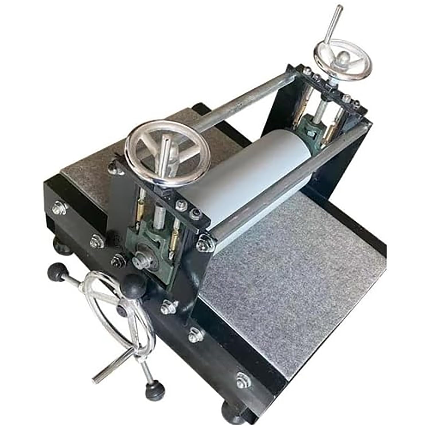 Prensa de impresión de grabado manual, volante grande, altura ajustable, 390 x 543 mm, para monotipo de bloque y tipografía