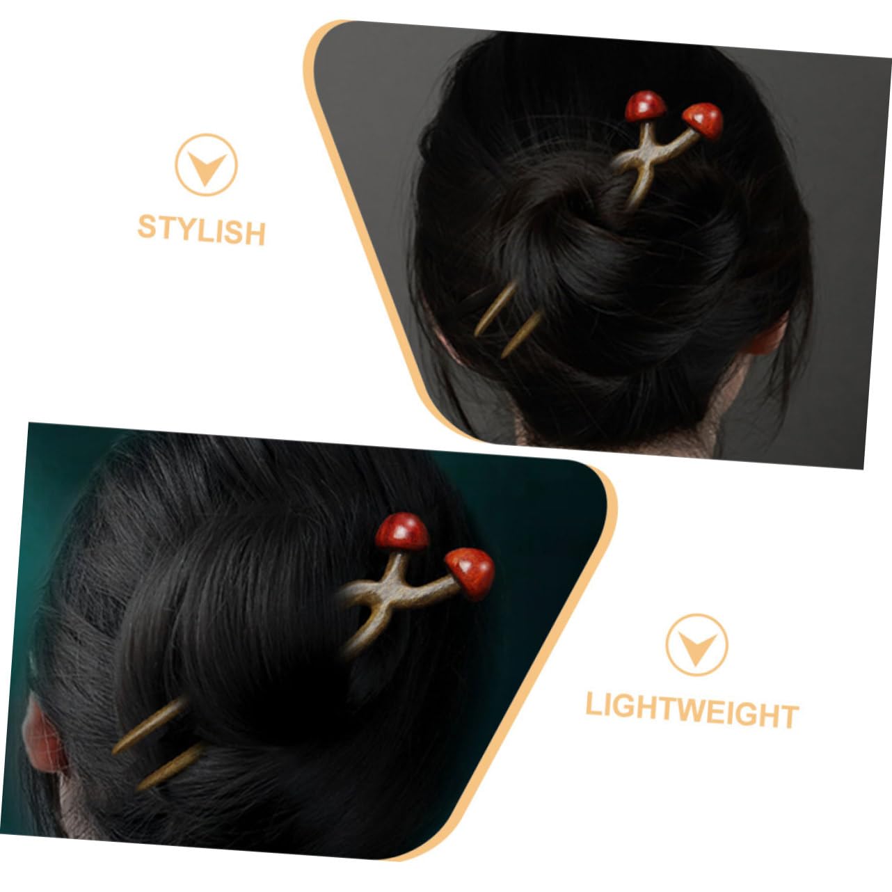 Healeved 4piezas Horquilla De Madera Para Cabello u Accesorio Vintage Para Mujeres y Niñas Para Fiestas y Bodas Diseño Ligero y Duradero Para Peinados Elegantes