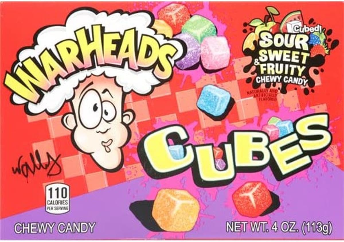 Sour Chewy Cubes Assorted Flavours, 113g