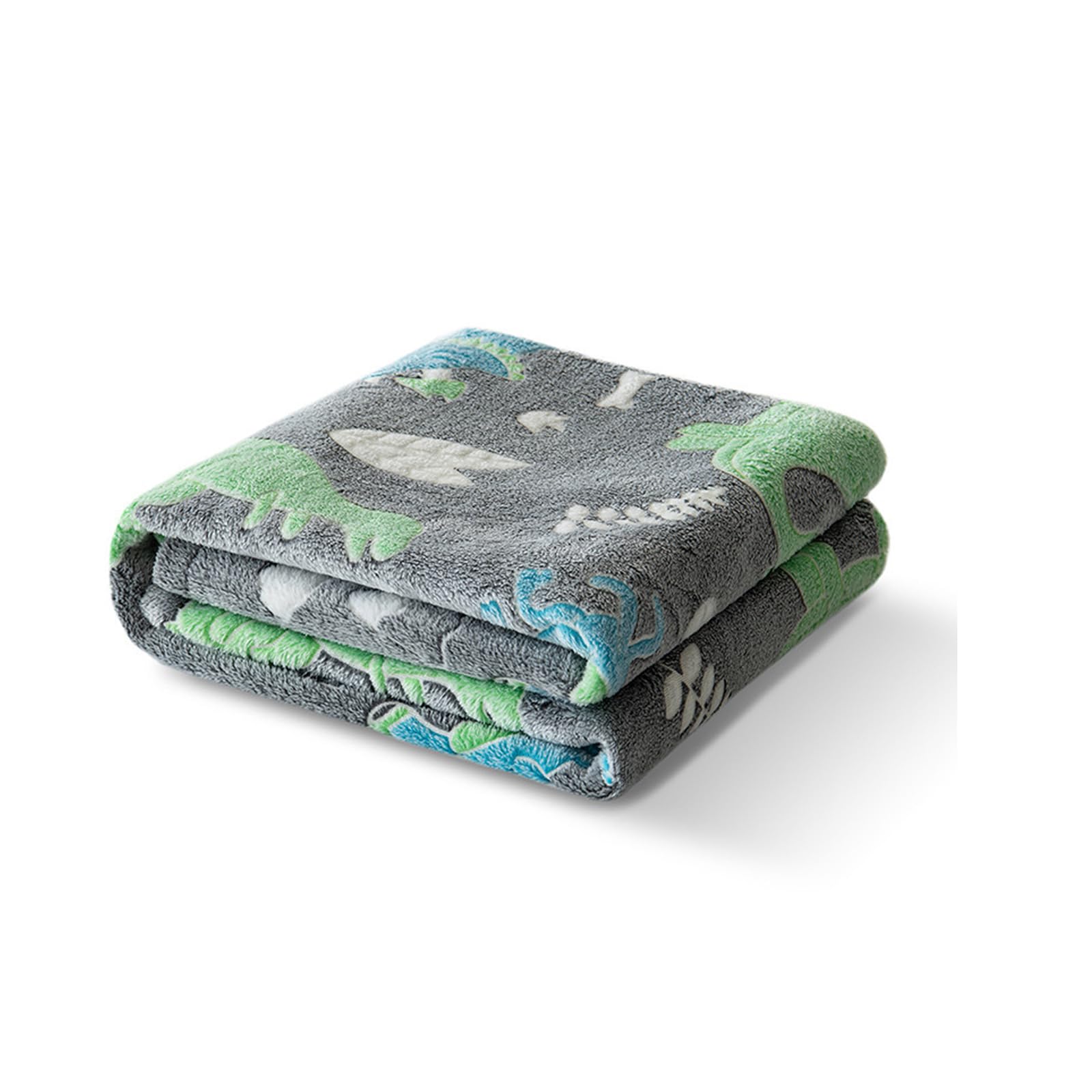 Tsophreniq Portable Luminescent Fleece Blanket Soft Warmth for Camping Sofa Picnics Accessory Foldable Glows Throw