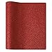 MeCan Glitter Leather Sheets Superfine Shiny Faux Fabric Canvas Perfect for Craft DIY Handmade Jewelry,9''x53''(23x135cm) (Red)