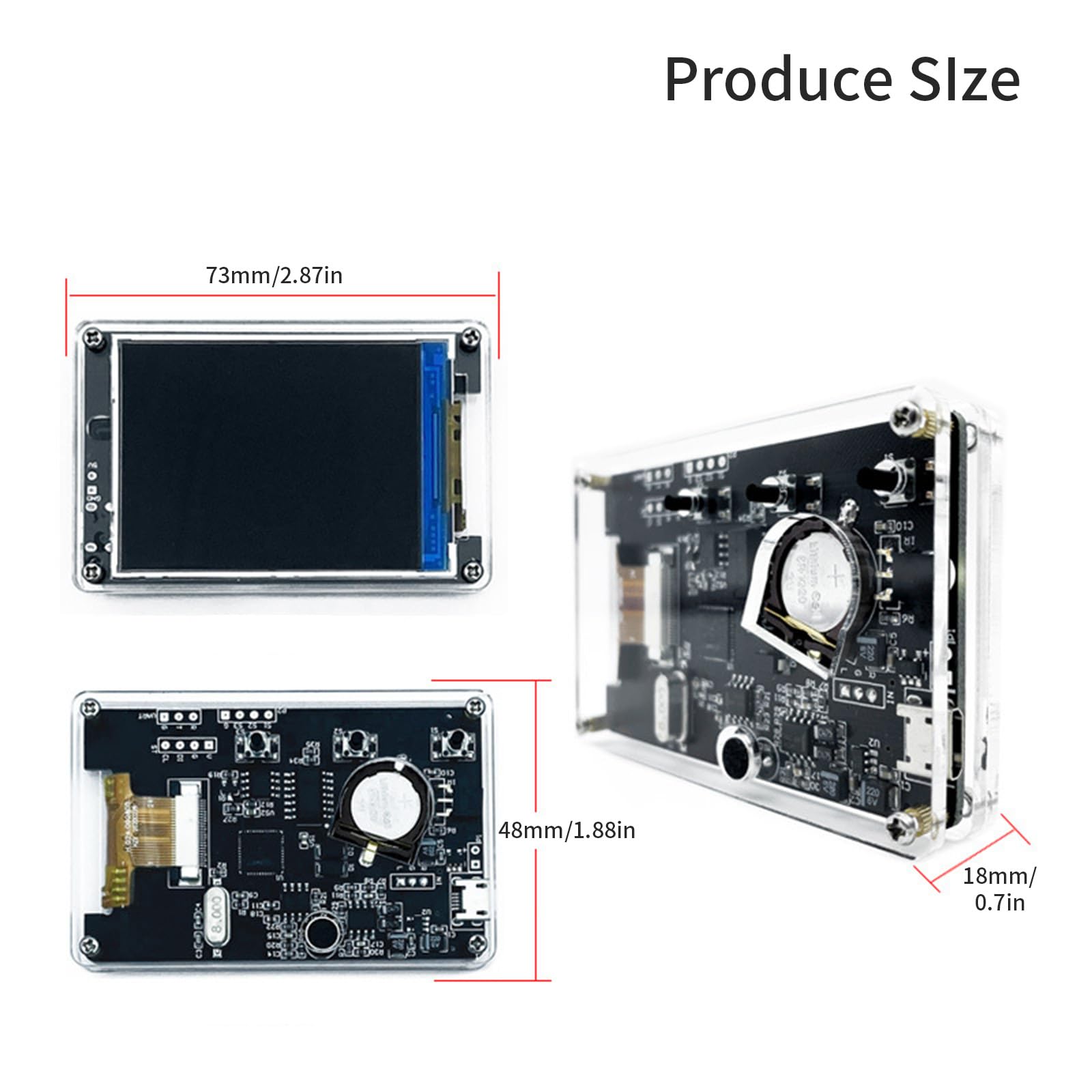 Reloj con pantalla de sonido preciso que incluye visualización del espectro musical Adecuado para sistemas de estudio Dispositivo de sonido con control remoto de varias configuraciones