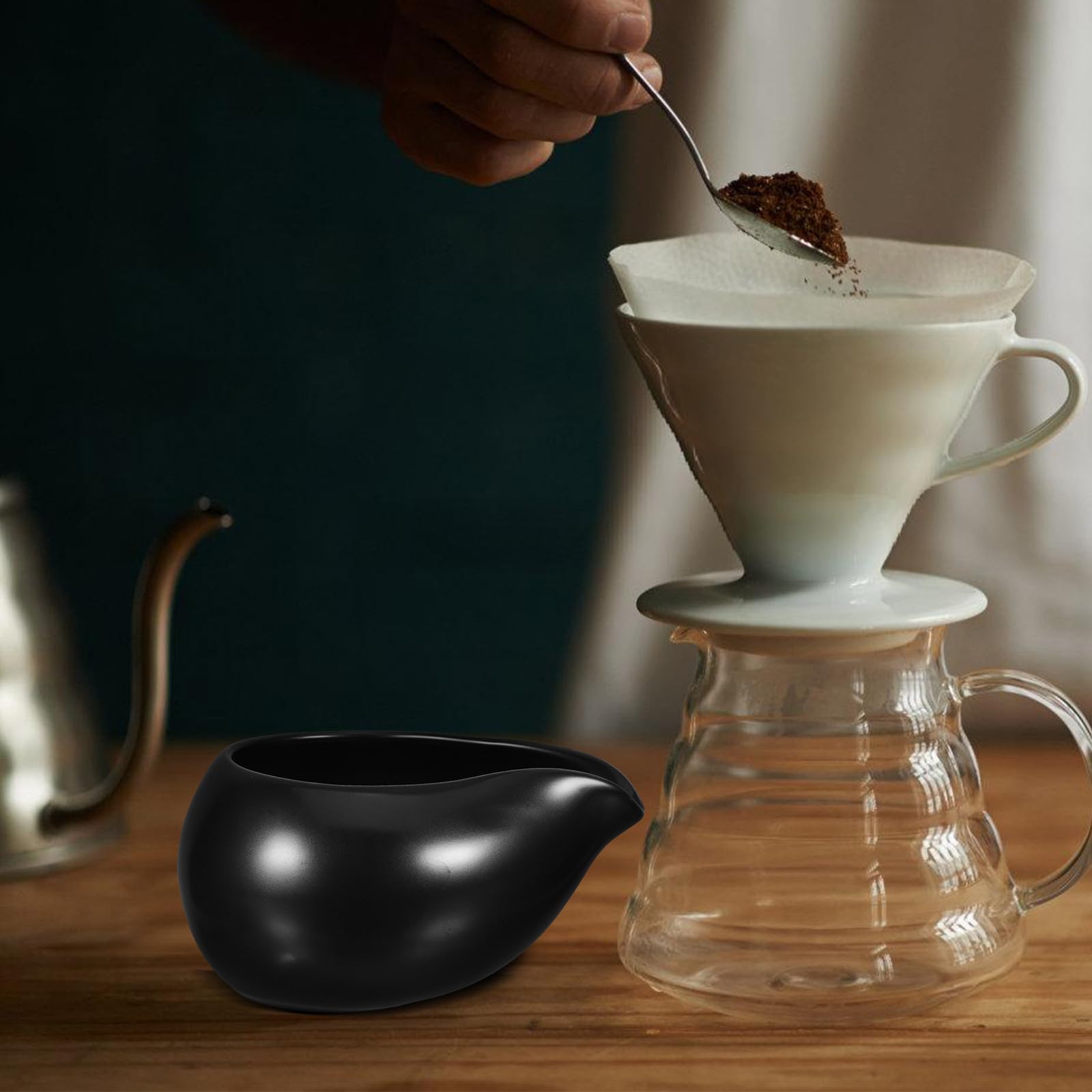 SHINEOFI Keramik Milchkännchen 3 Stück mit Ausgießer Vintage Design zum Servieren von Milch und Soße bei Familien und Grillfesten