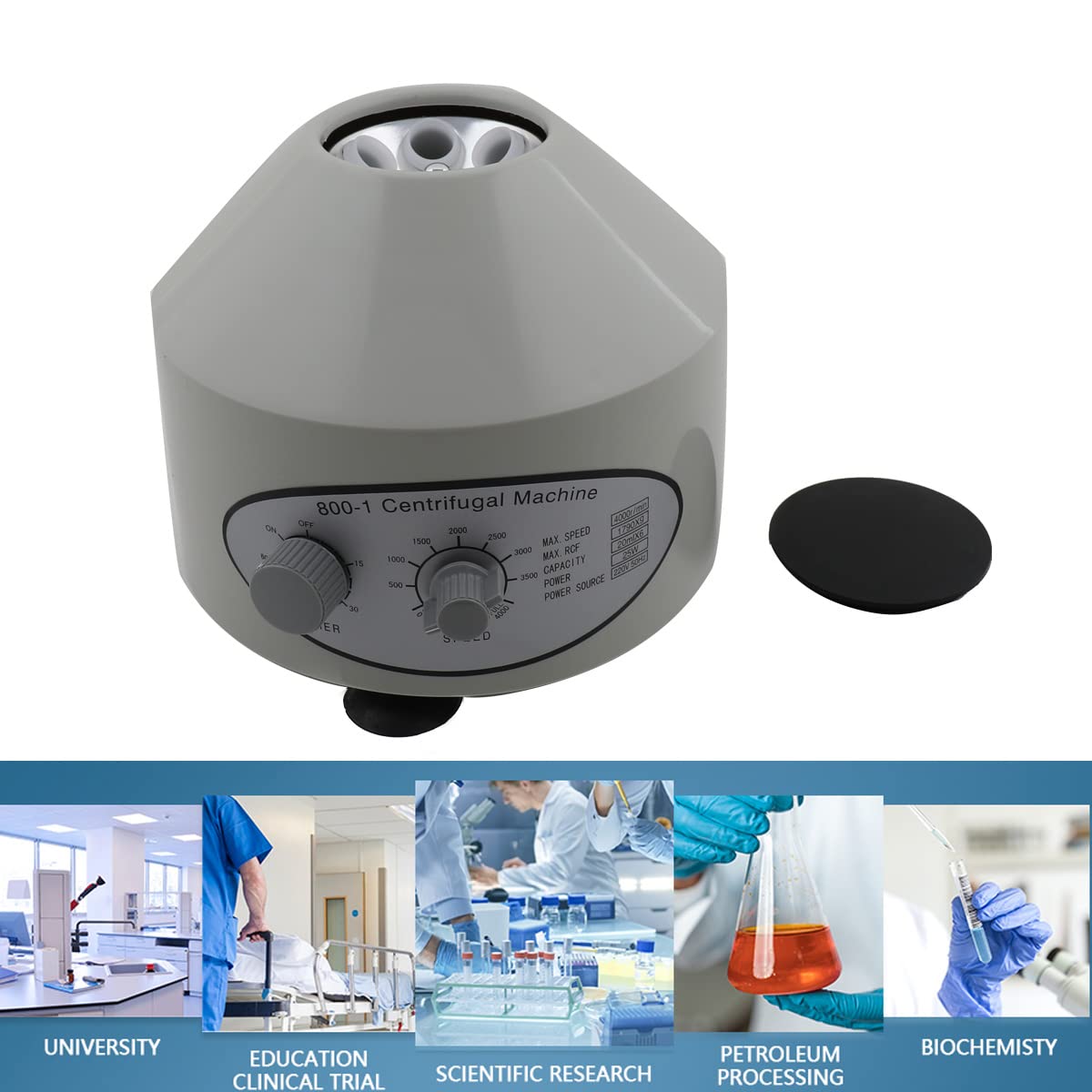 Centrifugadora de mesa para laboratorio 20 ml 6 tubos eléctrica investigación científica