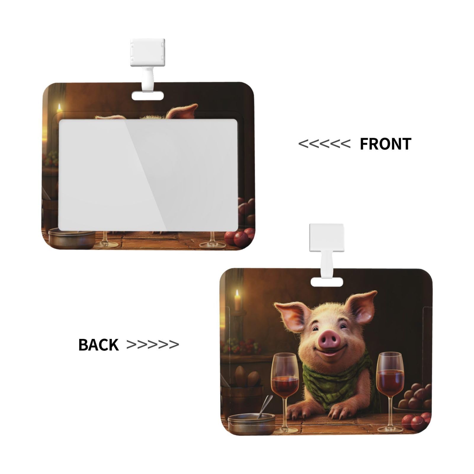 Porte-badge Professionnel En ABS Avec Lanière Réglable - Mécanisme Push-pull, Design épuré Pour Bureau Et événements