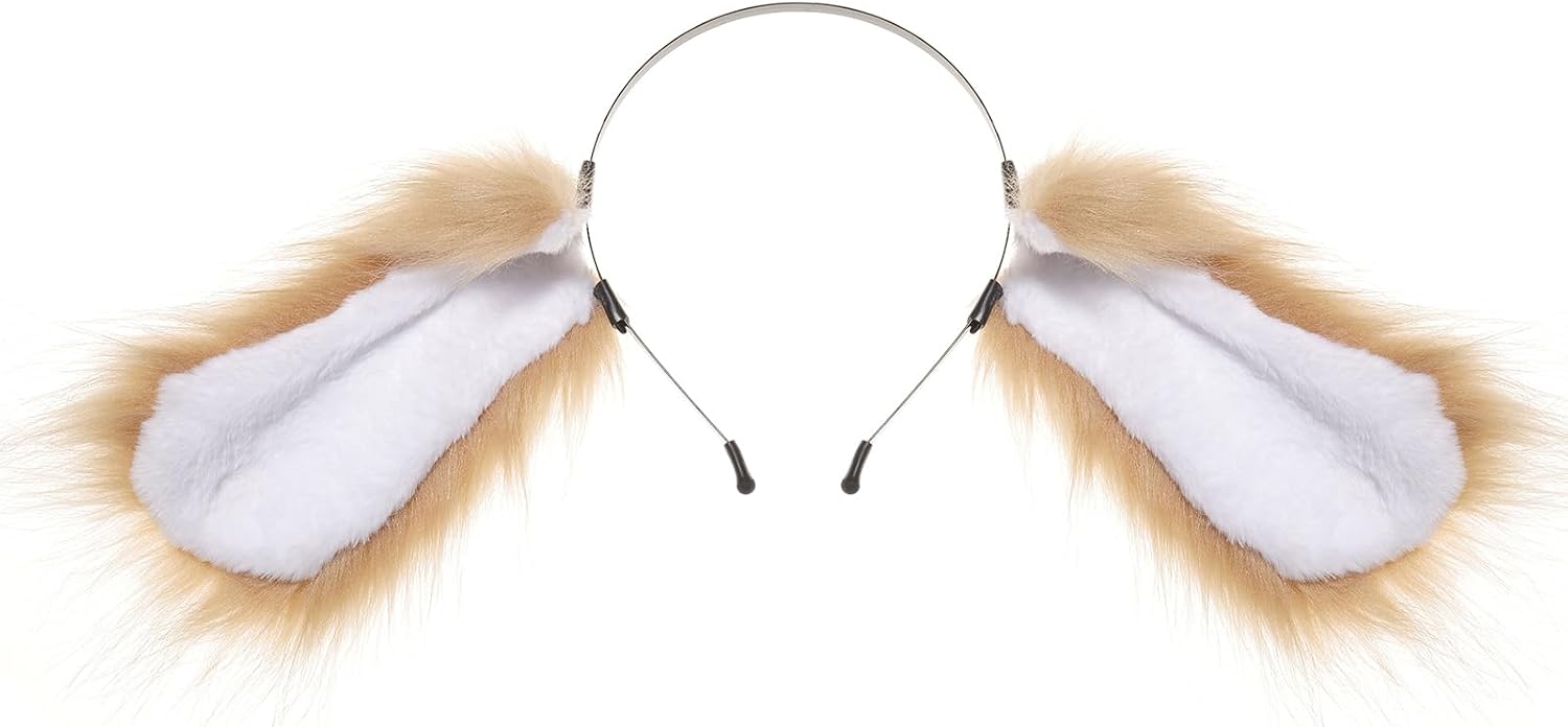 Female cosplay rabbit ear headband, animal ears, plush rabbit ears, Halloween party accessory
