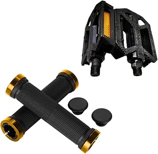 Hercules Bicycle Pedal & Handle Grip Kit – Heavy-Duty Rust-Resistant Cycle Accessories | Anti-Slip Pedals & Ergonomic Weat... Price In India
