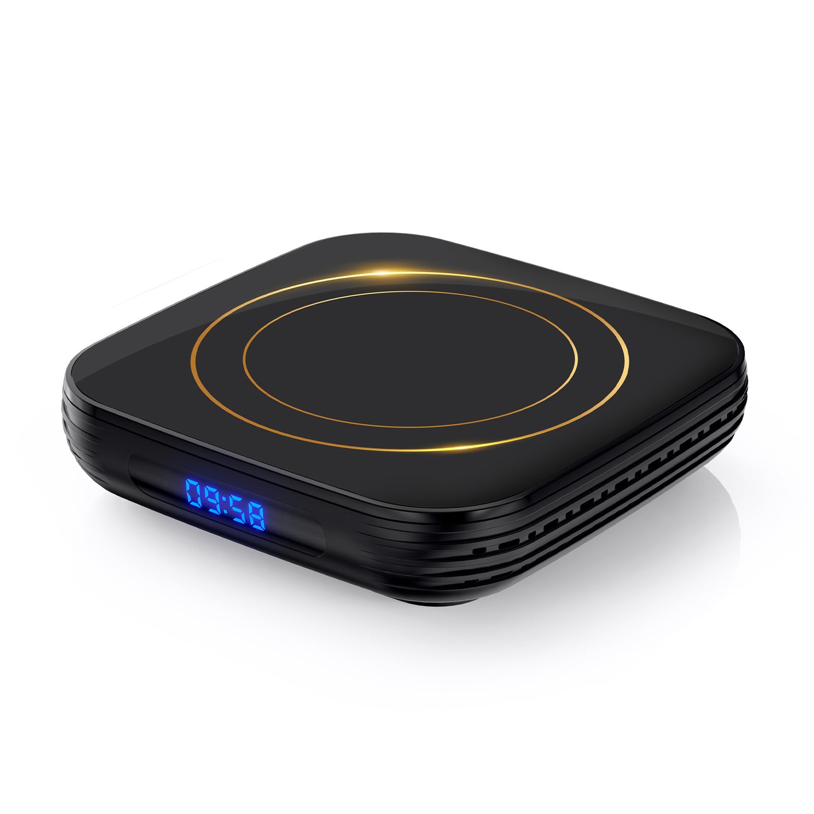 Domary TV Box 8K Ultra HD, Lettore Multimediale in Streaming WiFi Dual | Quad-core Cortex A53, GPU Mali G31, Decodifica H.265/VP9, Doppia Banda 2.4G/5G, Ethernet 100M, Uscita 4K/8K