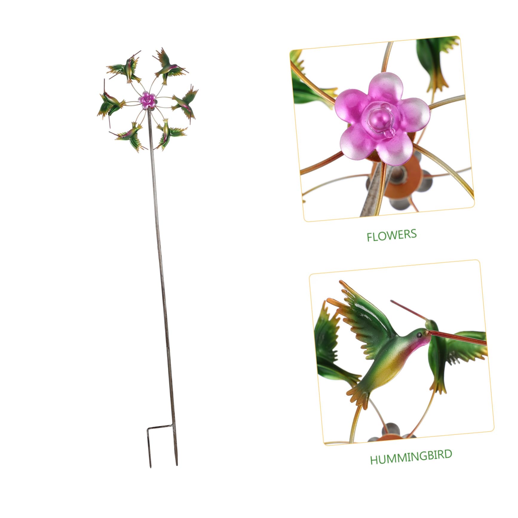 BESTonZON Metal Wind Spinner Drehbar Kreative Hummelform Garten Windmühle aus Metall Wetterfeste Deko für Terrasse Einzigartiges Windspiel für Gartenliebhaber
