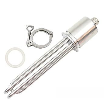 2" Tri-clampOD64 220V/380V SUS304 Electrical Heating Element Immersion Water Heater 3/3.75/4.5/6/9KW3.75KW clamp