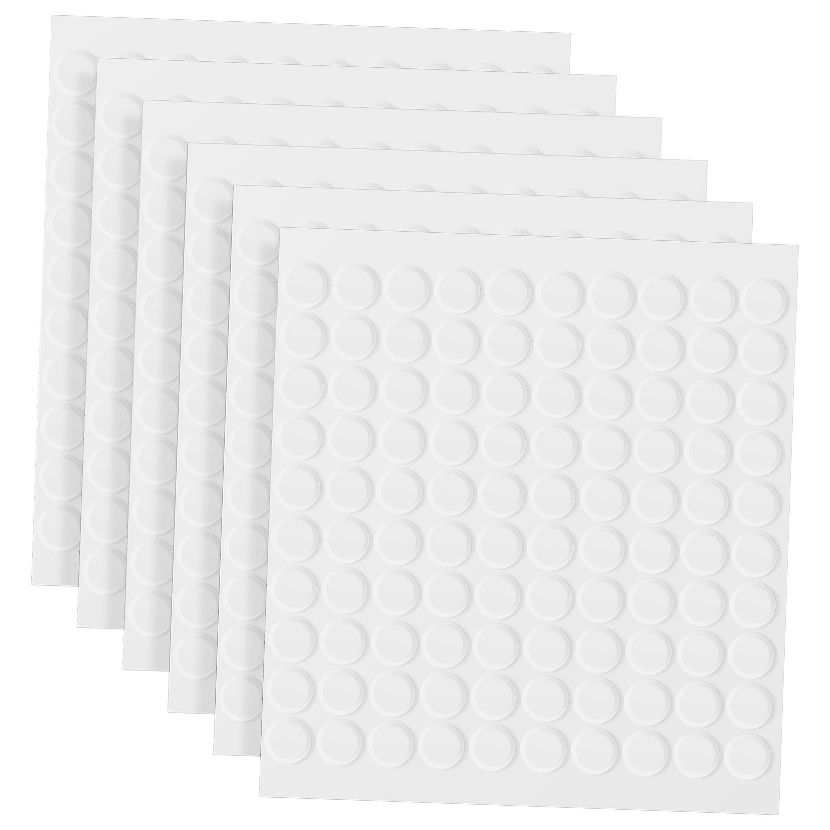 CIMAXIC 600pcs Double Sided Adhesive Dots Circle Double Sided Adhesive Glue Points for Wall Hanging for Crafts Strong Adhesion