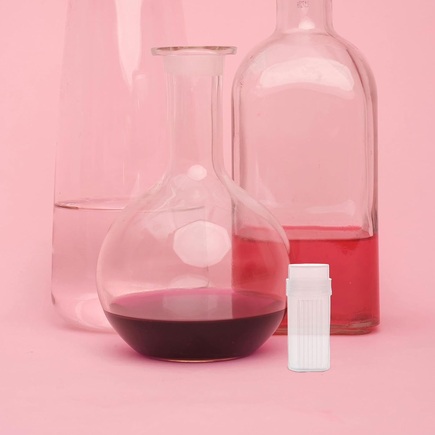 Didiseaon 2pcs Plastic Lab Staining Bottles with Vertical Slide Rack for 5 Microscope Slides and Coplin Staining Jar Set for Laboratory Microscope Accessories
