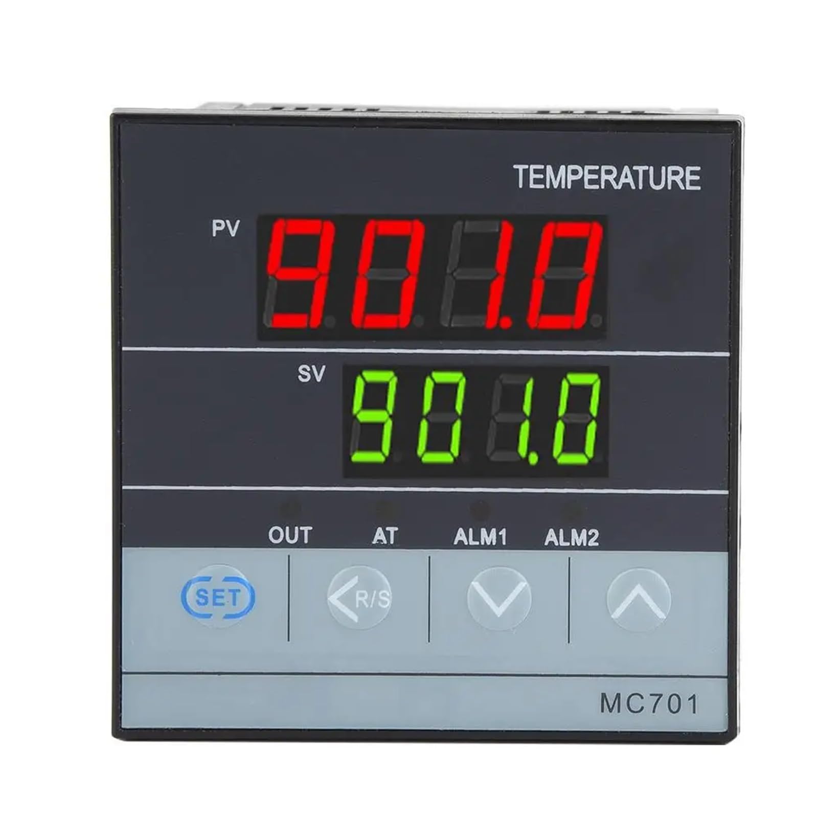 Controlador de temperatura PID digital MC701, termopar K, entrada PT100, relé, salida SSR, instrumento termorregulador.