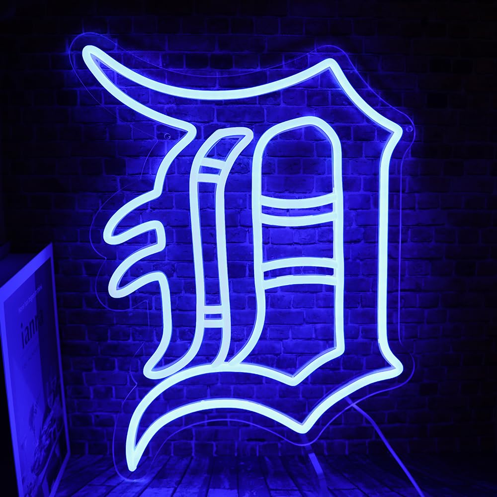 Baseball-Sport-Team-Neonschild, geeignet für Tiger, Logo als Wanddekoration, USB-betrieben, dimmbar, LED-Schilder für Schlafzimmer, Herren, Höhle, Zuhause, Bar, Dekoration, Geburtstag, Weihnachten