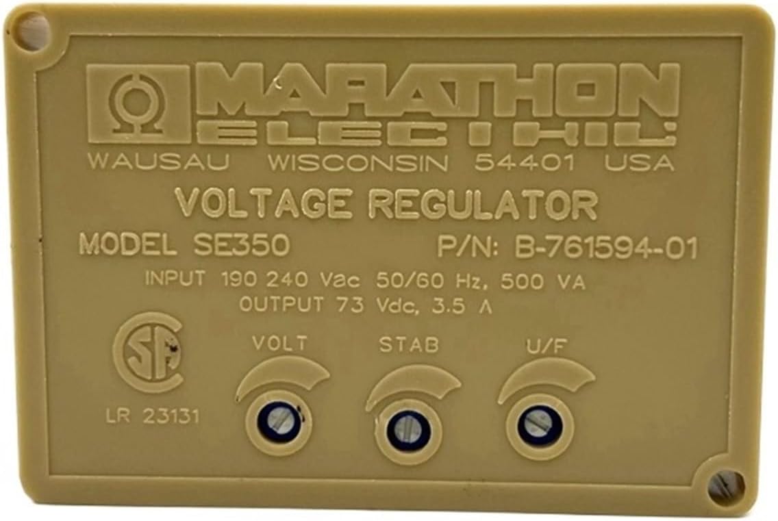 Marathon Generator Automatic Voltage Regulator SE350 Automatic Voltage Regulator Stabilizing Circuit Board Alternator Parts Accessories(SE350 Marathon)