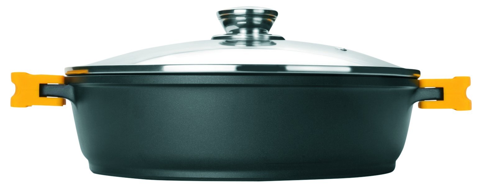 IBILI Round Dish with LID Evolution 24 CM, Cast Aluminium, Multi-Colour