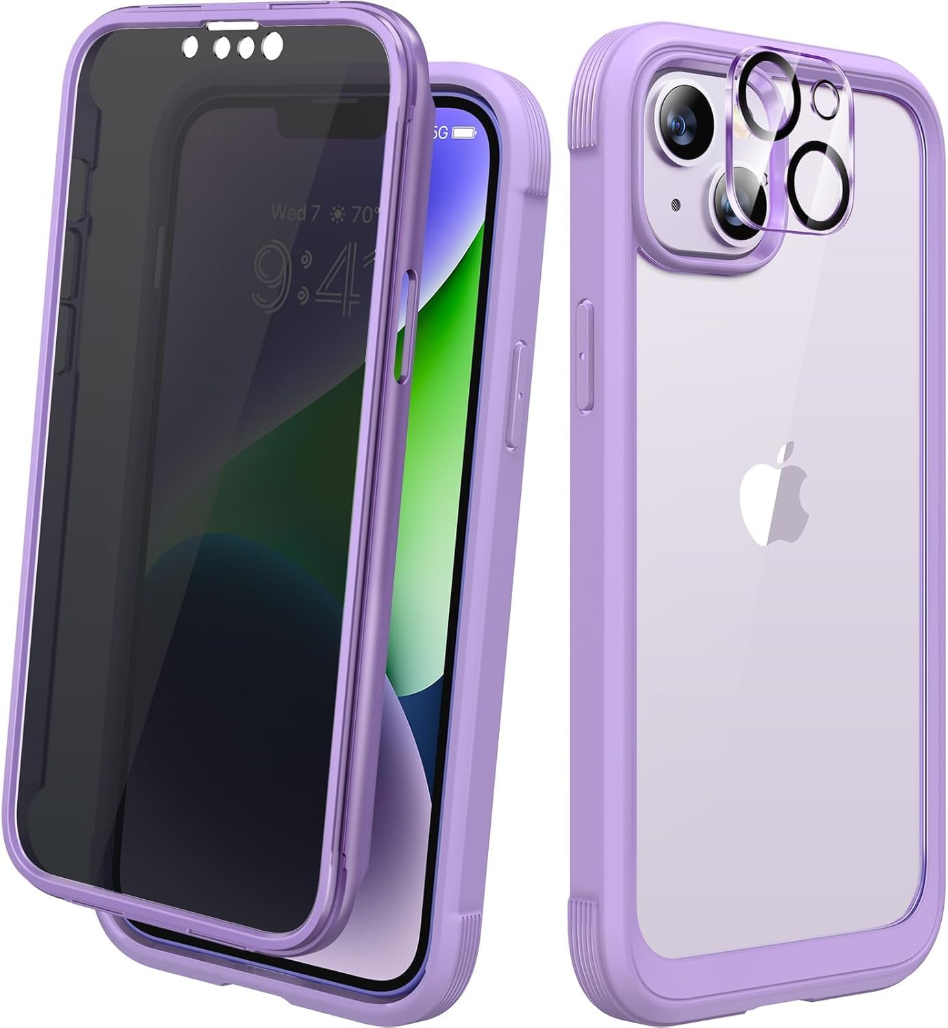 Coque iPhone 14 violette Diaclara idéale pour protéger son smartphone dans les transports - 6