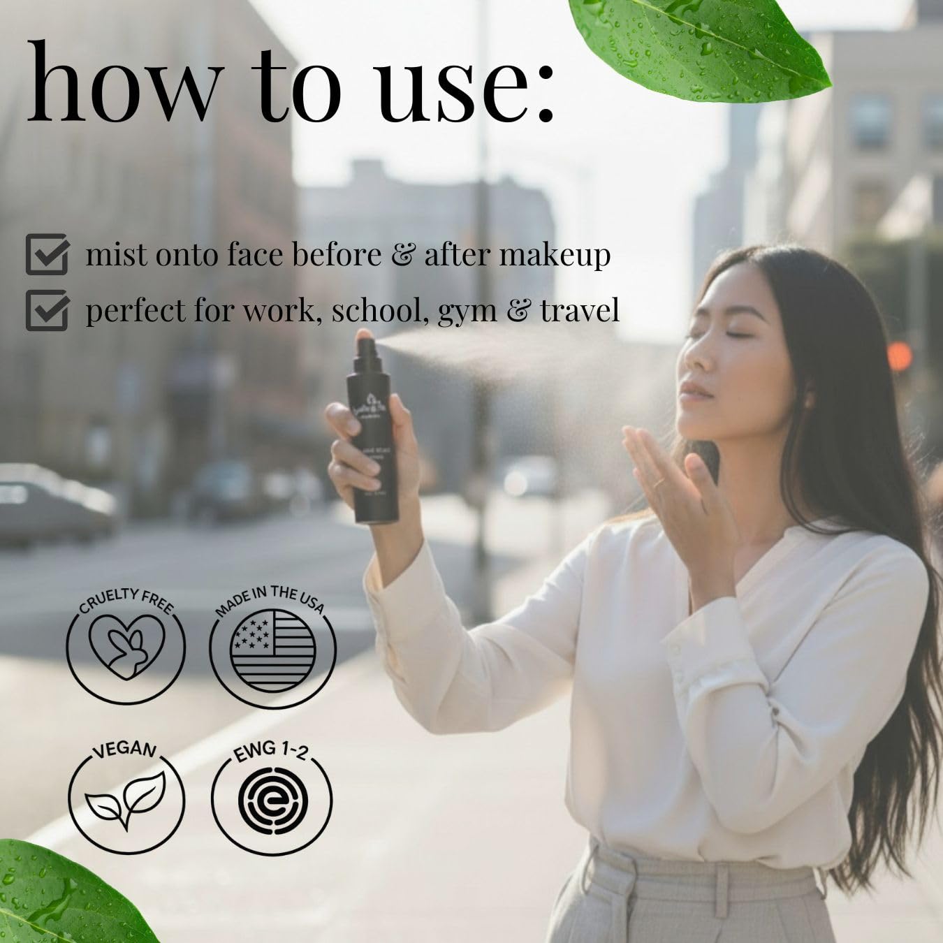 Hydrating Face Mist Spray Barrier Repair Facial Mist with Antioxidants for Skin Hydration, Glow & Pollution Protection Refreshing Daily Face Spray for Work, Travel & Gym, Vegan, 100ml Barrier Babe