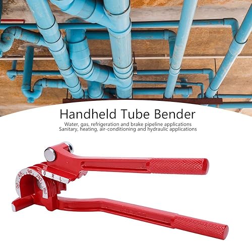 Miniatura 4 de Dobladora de tubos, 180 grados de 3 ranuras de cobre manual, herramienta de codo de flexión manual multifunción, aleación de aluminio, para