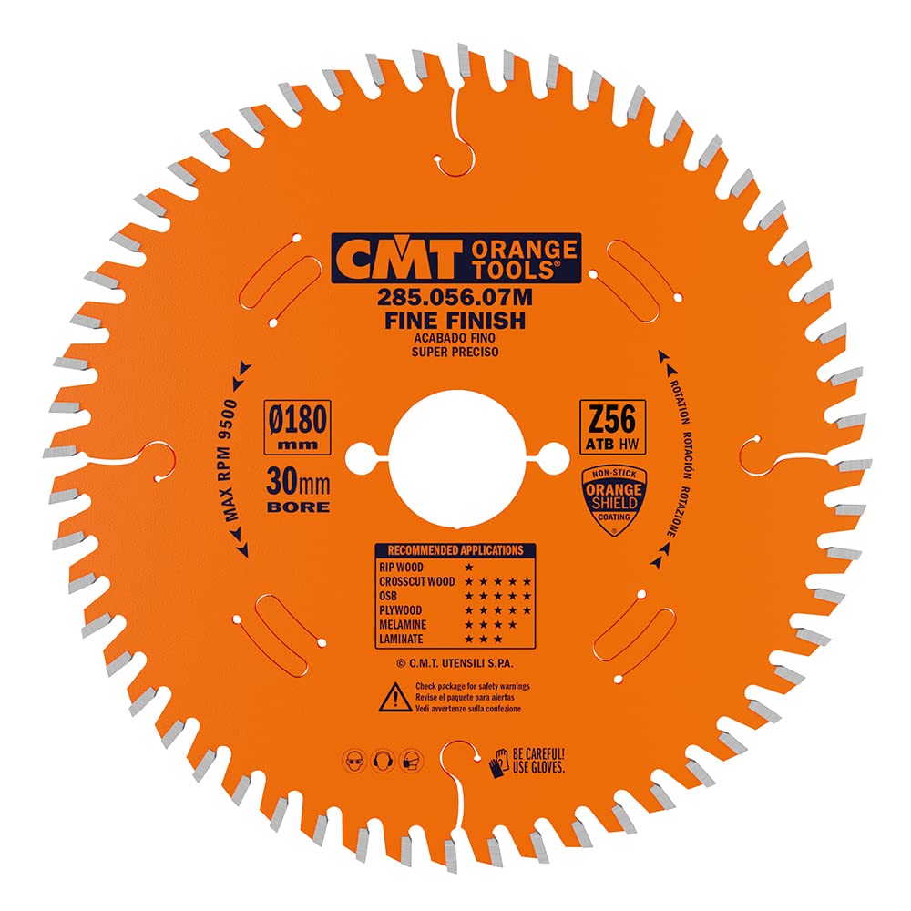 CMT Orange Tools 285.056.07M piła tarczowa 180x3.2x30 z 56 atb 15 stopni