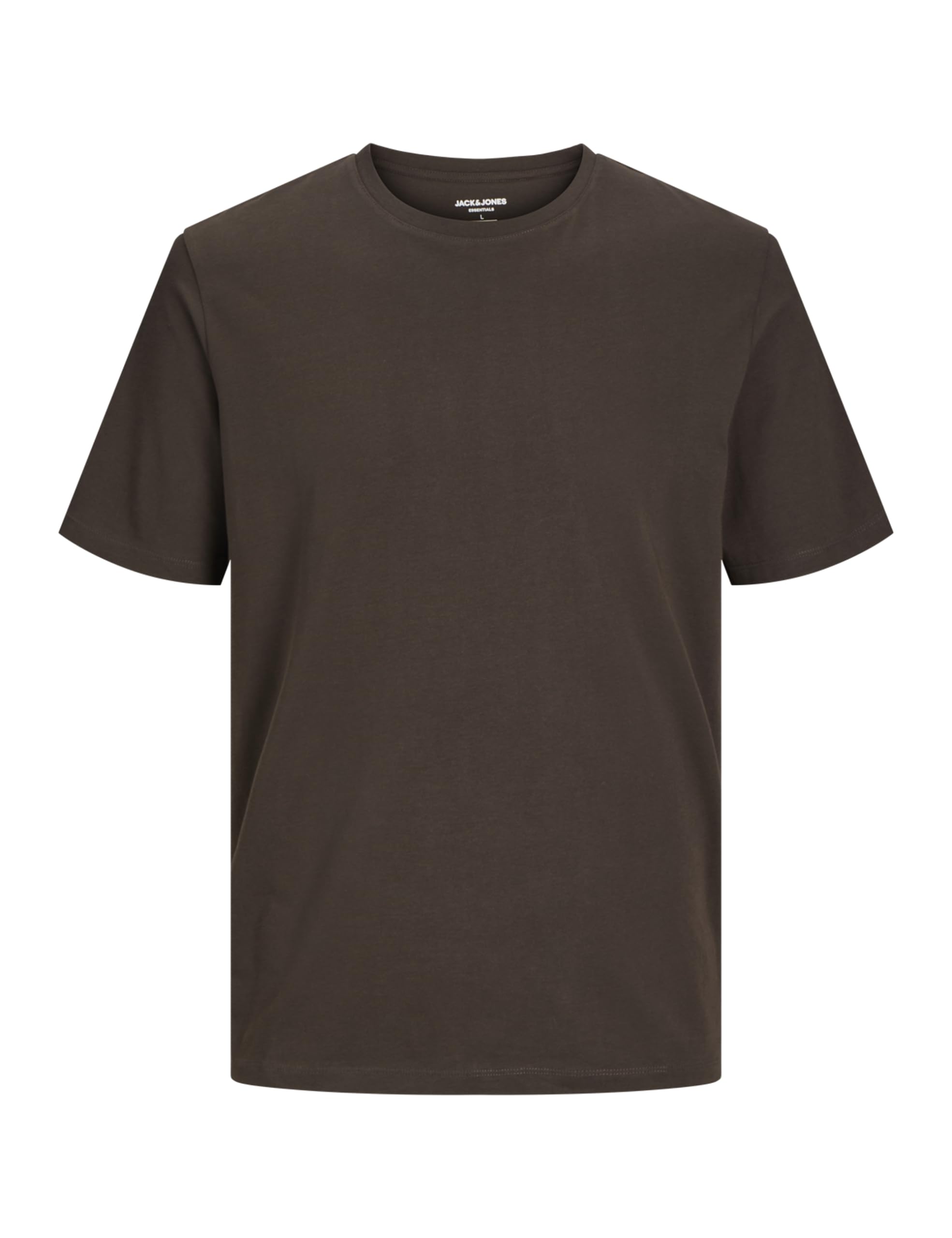 JACK & JONES Men's Jjeorganic Basic Tee SS O-Neck Noos T-Shirt, Mulch, XL