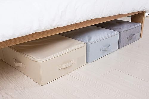 Miniatura 5 de iwill CREATE PRO Paquete de 2 cajas organizadoras de almacenamiento plegables de gran tamaño de 39.4 pulgadas con tapa, plegables y lavables, 6 asas