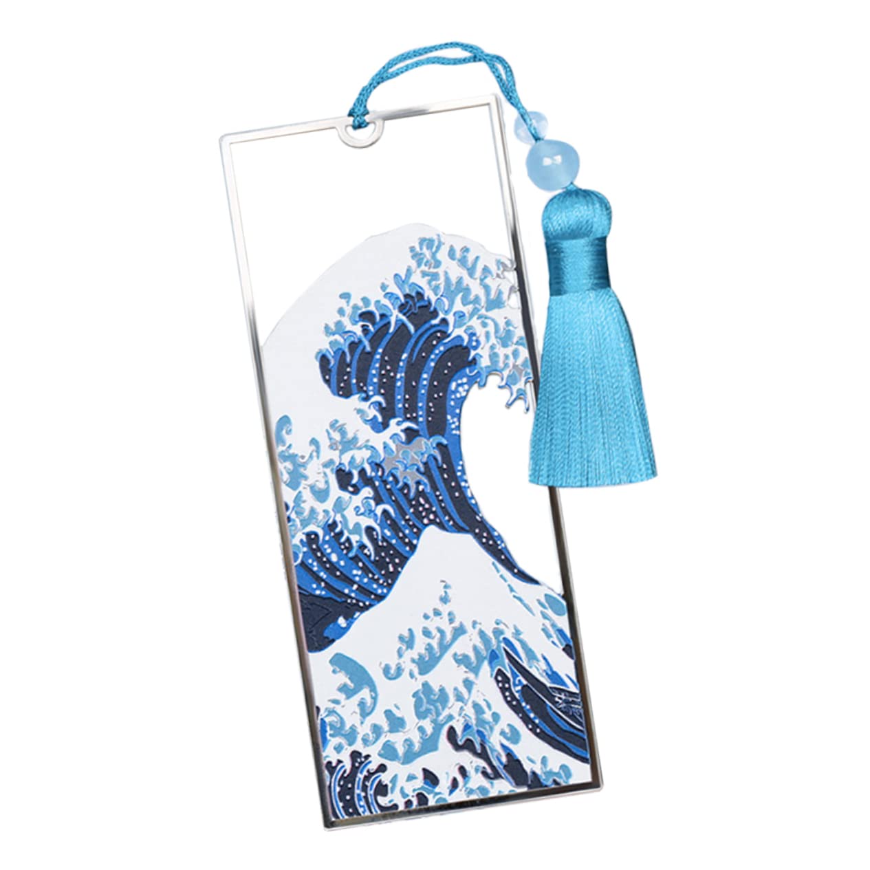 1pc Bookmark Mariposas Decorativas para Pared Key Chain Tassels Sea Ocean Waves Nautical Retro Decor Fringe Trim Rack Nerd Gifts The Gift Folder Japan Art Student Alloy Photo Metal