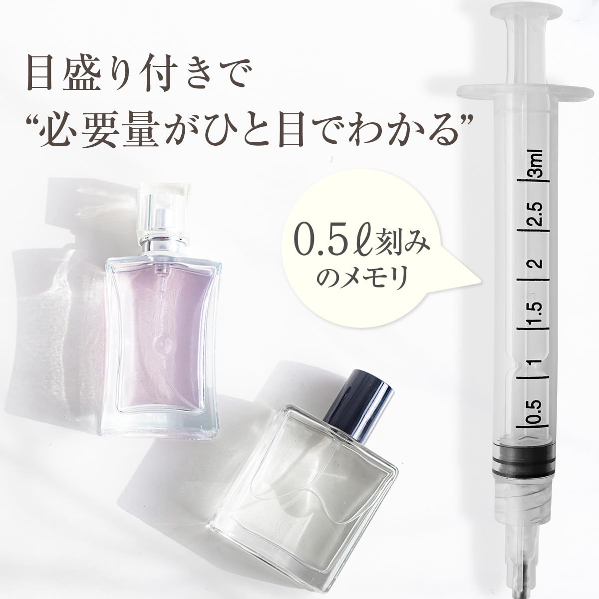 Amazon.co.jp: 【液体の詰め替えに便利】コスメティックスポイト 0.5ml