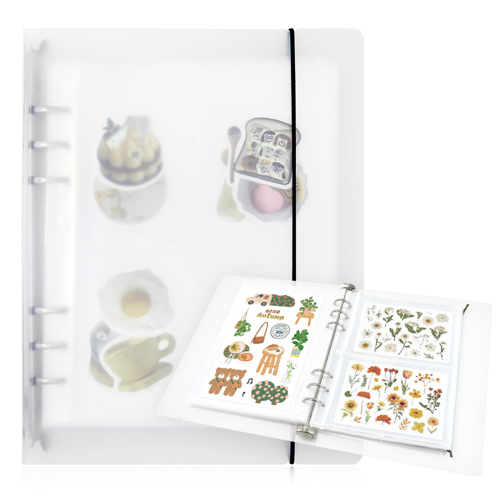 Organiseur d'autocollants A5 pour bullet journal et ateliers créatifs nomades