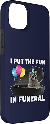 Miniatura 3 de iPhone 14 Plus I put the fun in funeral Funny Meme Cringe Estuche extraño estúpido broma