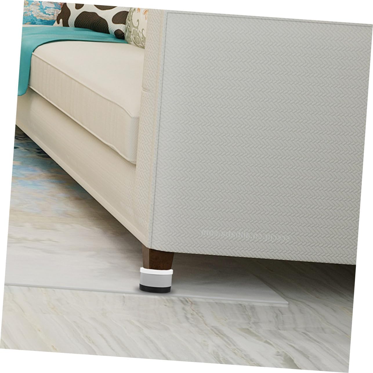 Lurrose 8pcs Felt Pads for Furniture Legs Non-Slip Table Leg Protectors for Washer
