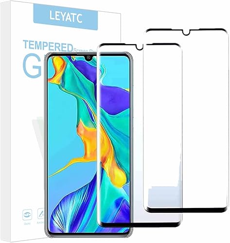 Paquete de 2 protectores de pantalla para Huawei P30 Pro, 3D Edge 9H de dureza HD de vidrio templado transparente, HD transparente antiarañazos sin