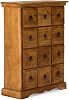 Woodkings ® Texas Chest of Drawers Solid Wood Natural Acacia Wood Furniture Cabinet Living Room Furniture Apothecary Cabinet Drawer Chest of Drawers